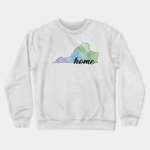 Virginia State Design Crewneck Sweatshirt by CreatingChaos